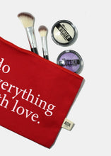 Load image into Gallery viewer, Re-Use Canvas Pouch - Everything Love
