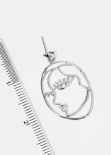 Load image into Gallery viewer, Side Face Outline Dangle Earrings
