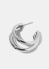 Load image into Gallery viewer, Layered Thick Open Hoop Earrings
