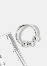 Load image into Gallery viewer, Metal Bead Circle Earrings
