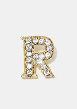Load image into Gallery viewer, Gold Rhinestone Letter Earrings
