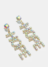 Load image into Gallery viewer, Rhinestone "HOPE" Dangle Earrings
