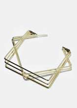 Load image into Gallery viewer, Geometric Hoop Earrings
