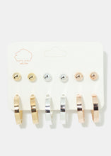 Load image into Gallery viewer, 6-Pair Ball &amp; Hoop Earrings
