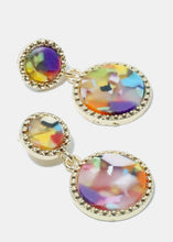 Load image into Gallery viewer, Enamel Circle Earrings
