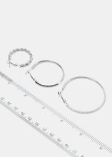 Load image into Gallery viewer, 3-Pair Multi Designed Hoops
