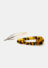 Load image into Gallery viewer, 2-Piece Resin &amp; Metal Hair Clips
