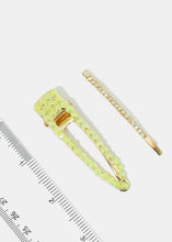 Load image into Gallery viewer, 2-Piece Gemstone Hair Pins
