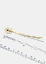 Load image into Gallery viewer, 2-Piece Rhinestone Flower Hair Pins
