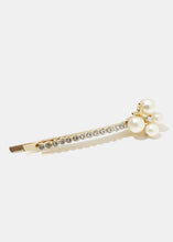 Load image into Gallery viewer, Rhinestone &amp; Pearl Butterfly Hair Pins

