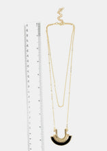 Load image into Gallery viewer, Modern Semi-Circled Pendant Necklace
