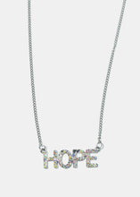 Load image into Gallery viewer, Rhinestone "HOPE" Pendant Necklace
